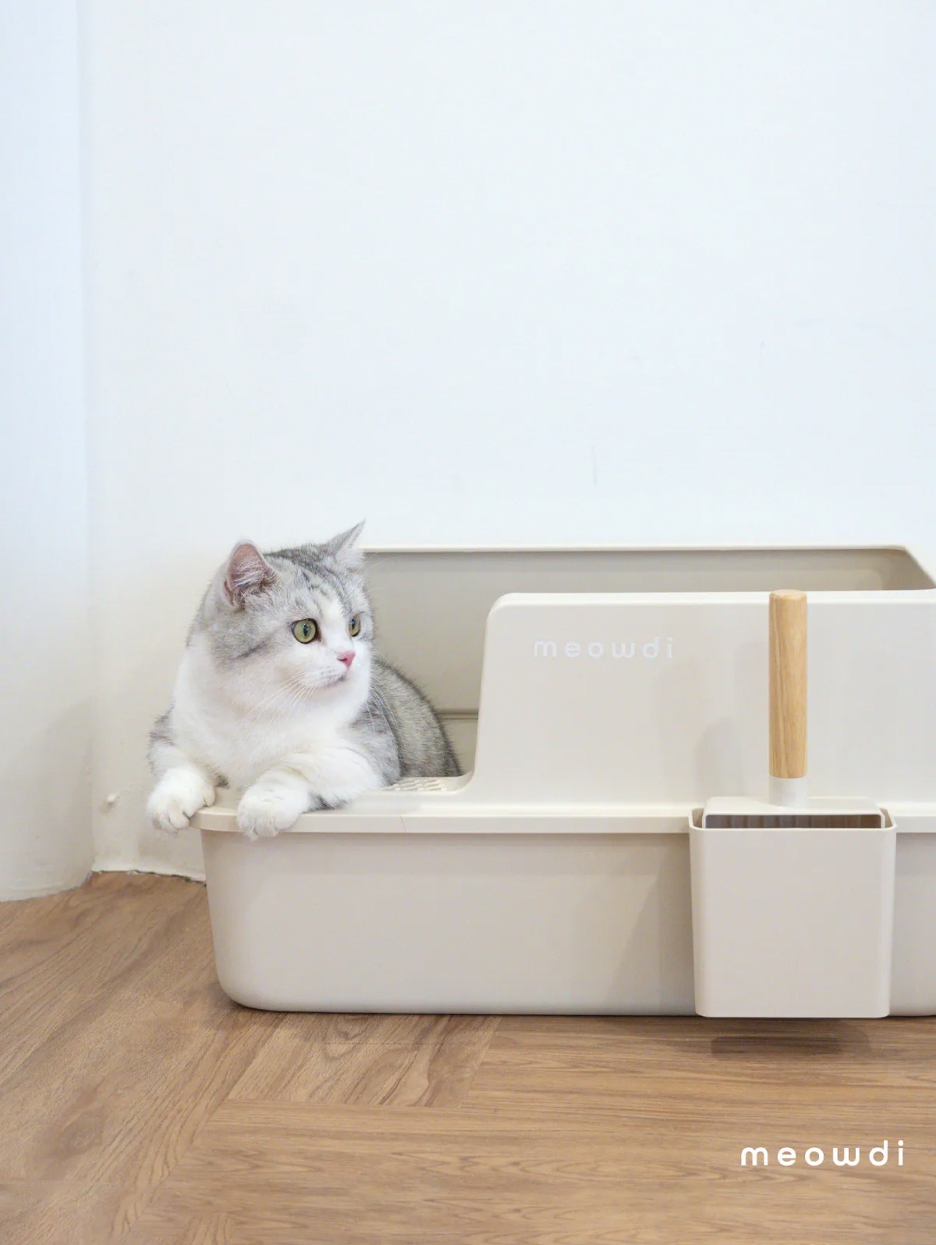 Meowdi 喵的｜芝士奶蓋不鏽鋼貓砂盆