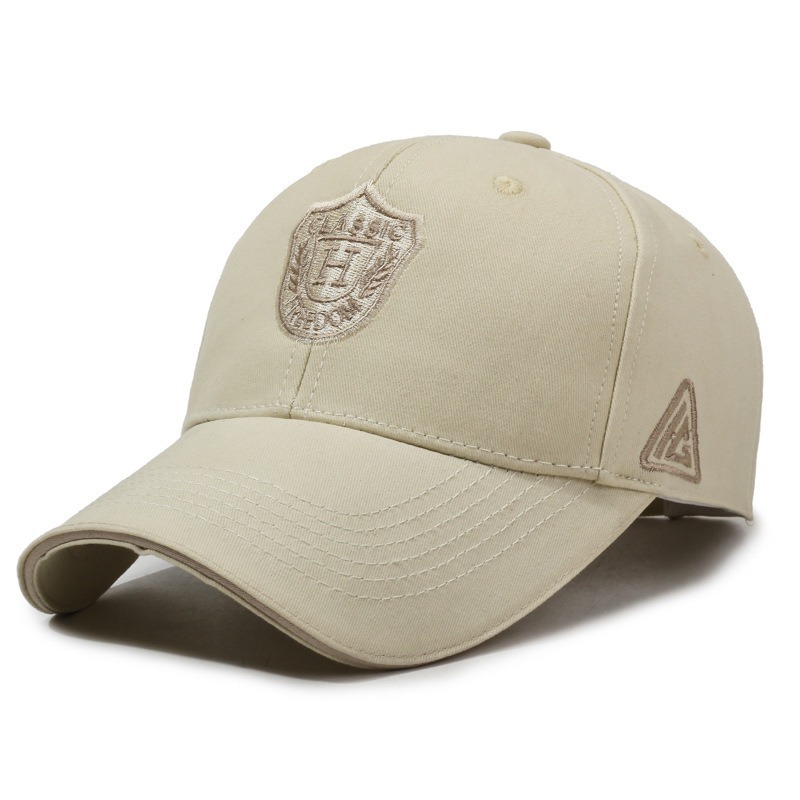 Sandwich Brim Shield Embroidered Baseball Cap