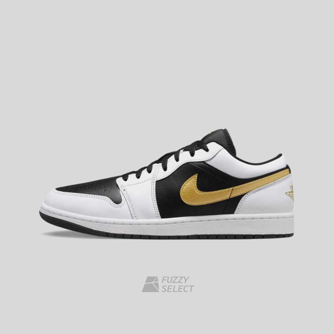 【逢甲 FUZZY】Air Jordan 1 Low "White Black Metallic Gold Swoosh" 黑白金 553558-172 553560-172