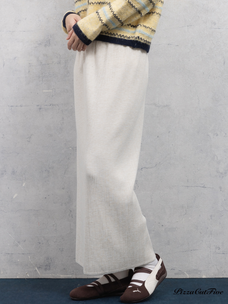 細摺壓紋中長裙 PizzaCutFive PCF253492037