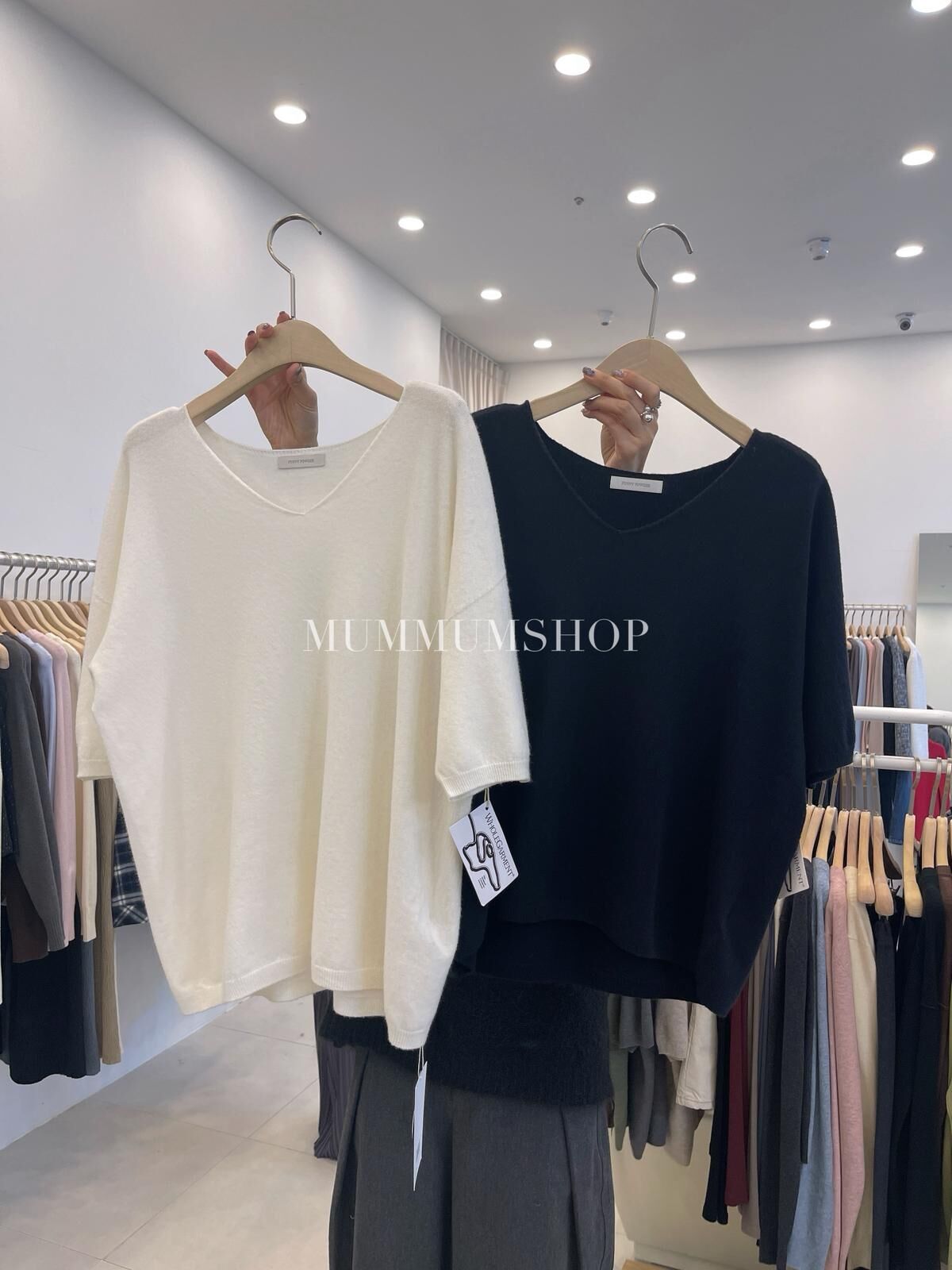 0212972a/韓國V領日常短袖上衣 46/46/26