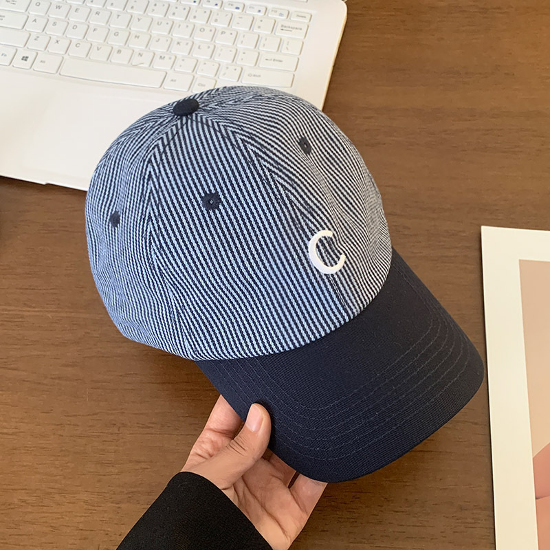 Fresh Striped “C” Embroidered Baseball Cap