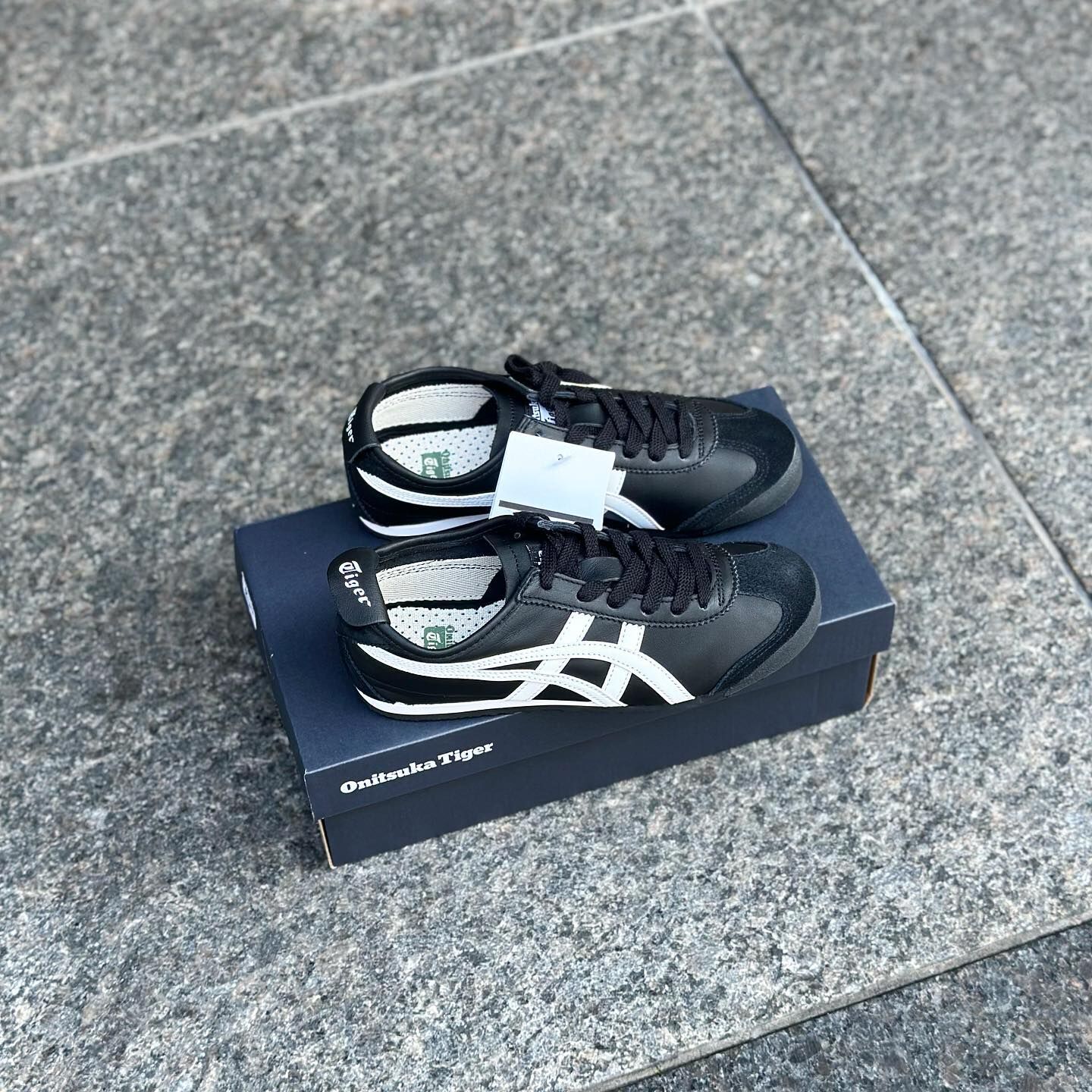 Onitsuka Tiger Mexico 66 黑色 皮革 白線 Y2K風格 鬼冢虎 11183C102-001