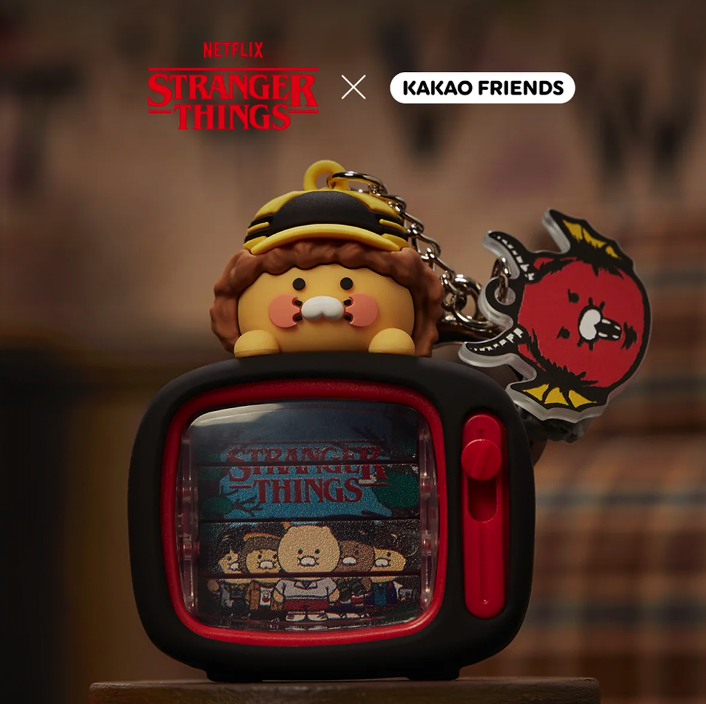 【現貨】怪奇物語ＸKakao Friend 聯名 電視人物可動 春植吊飾 鑰匙圈