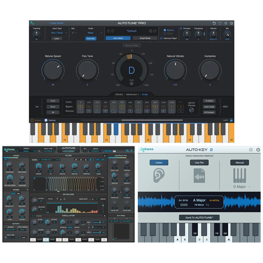 Antares AutoTune Pro 11 + Vocodist 旗艦人聲效果與聲碼器套組 (永久授權)