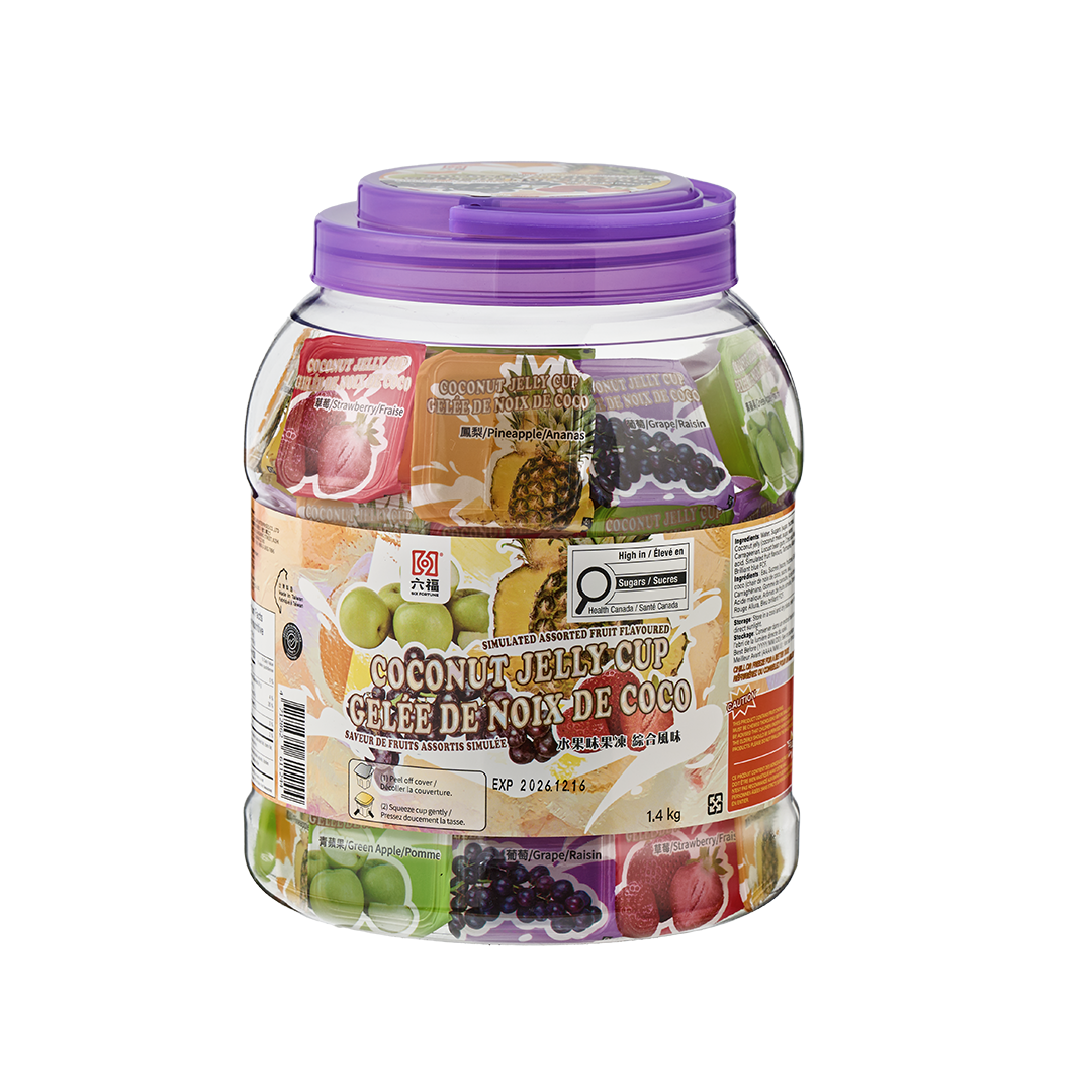 六福果凍(桶裝)-綜合 1400g