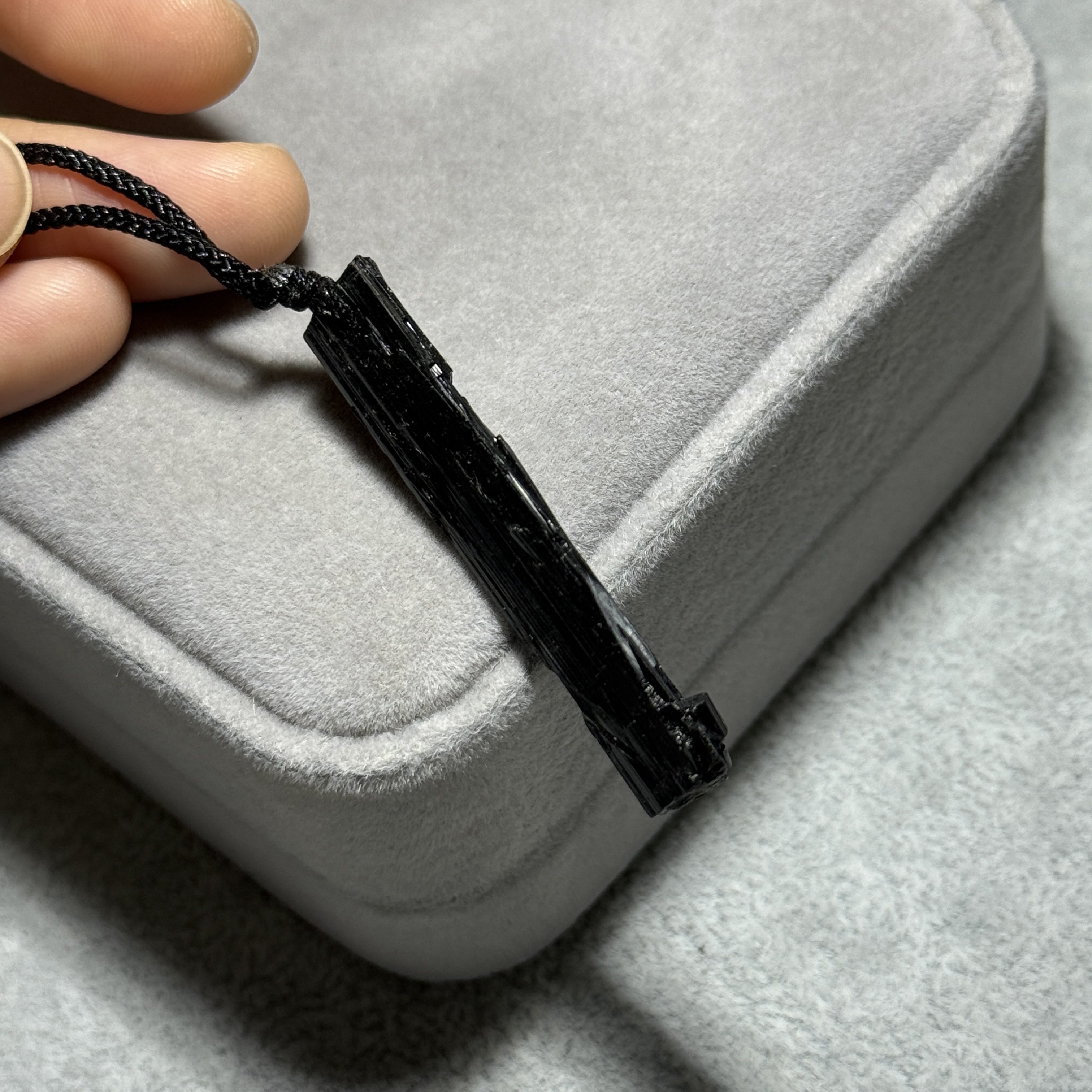 黑碧璽礦標吊墜 TRR1747