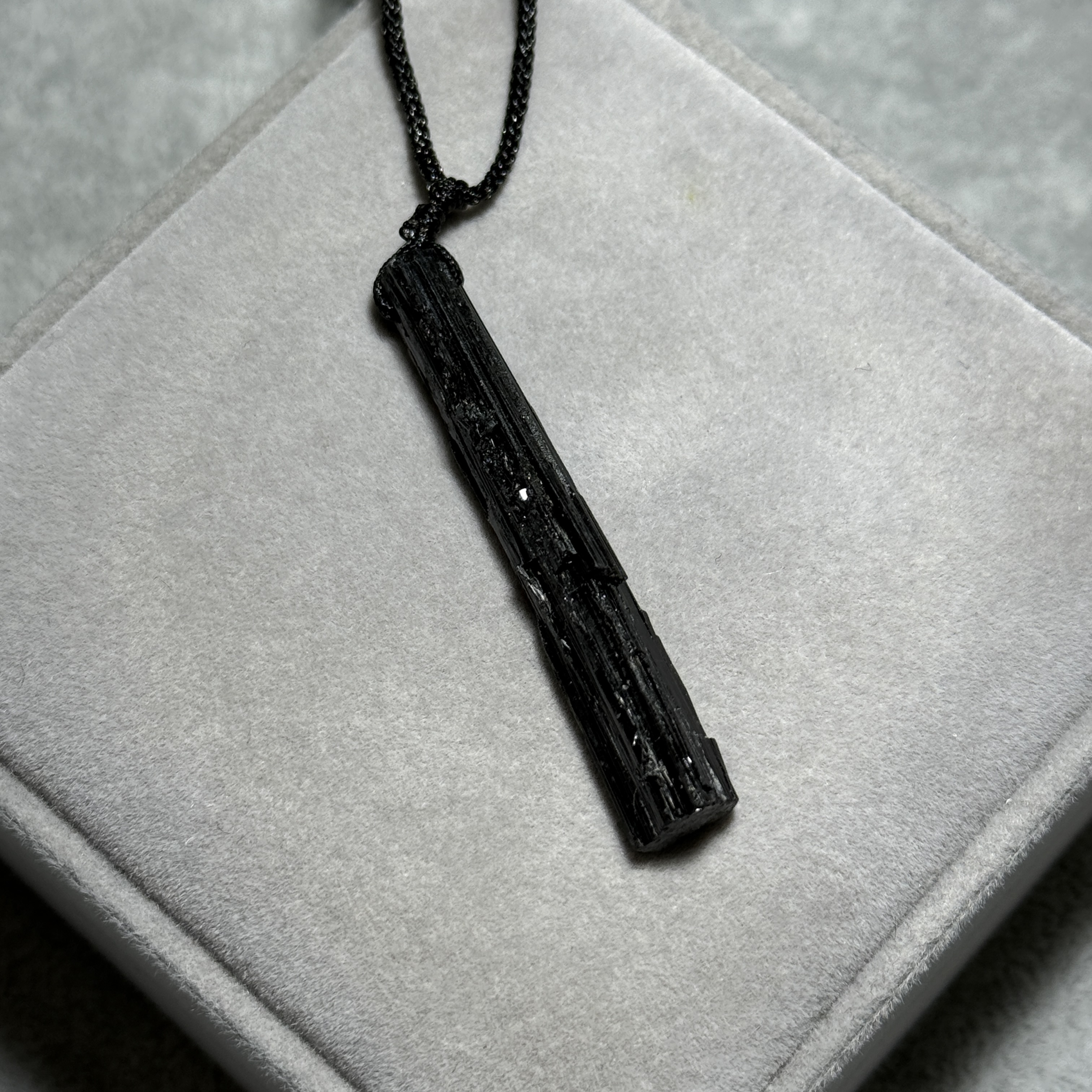 黑碧璽礦標吊墜 TRR1746