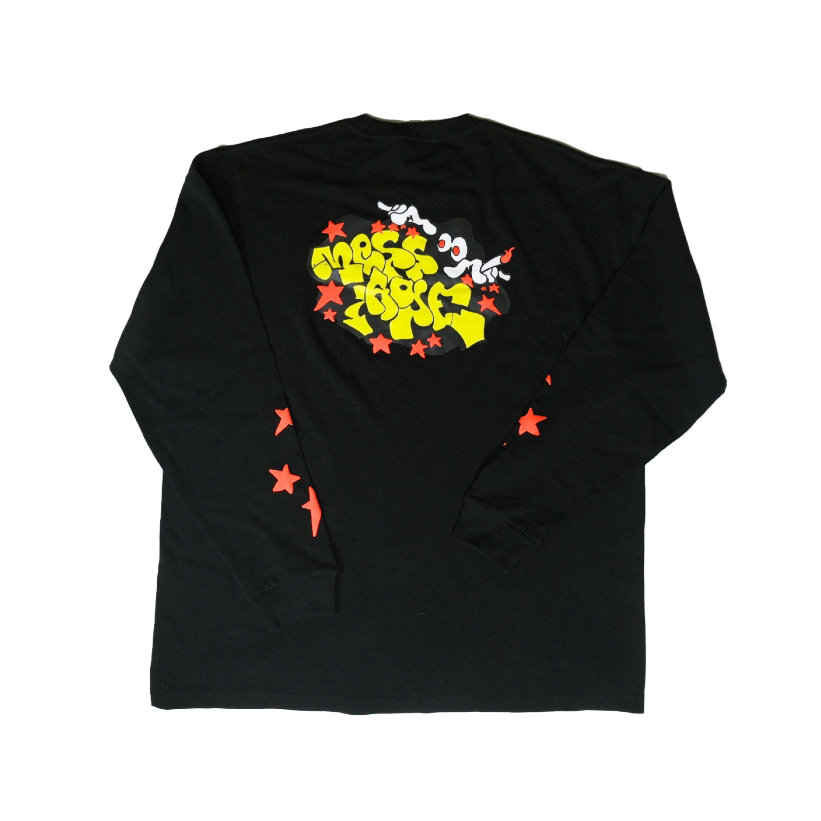Mess-age magic star longsleeve - Black
