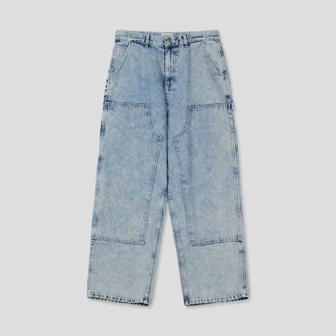 洗水英文字鬆身牛仔褲 TAC-0302P
