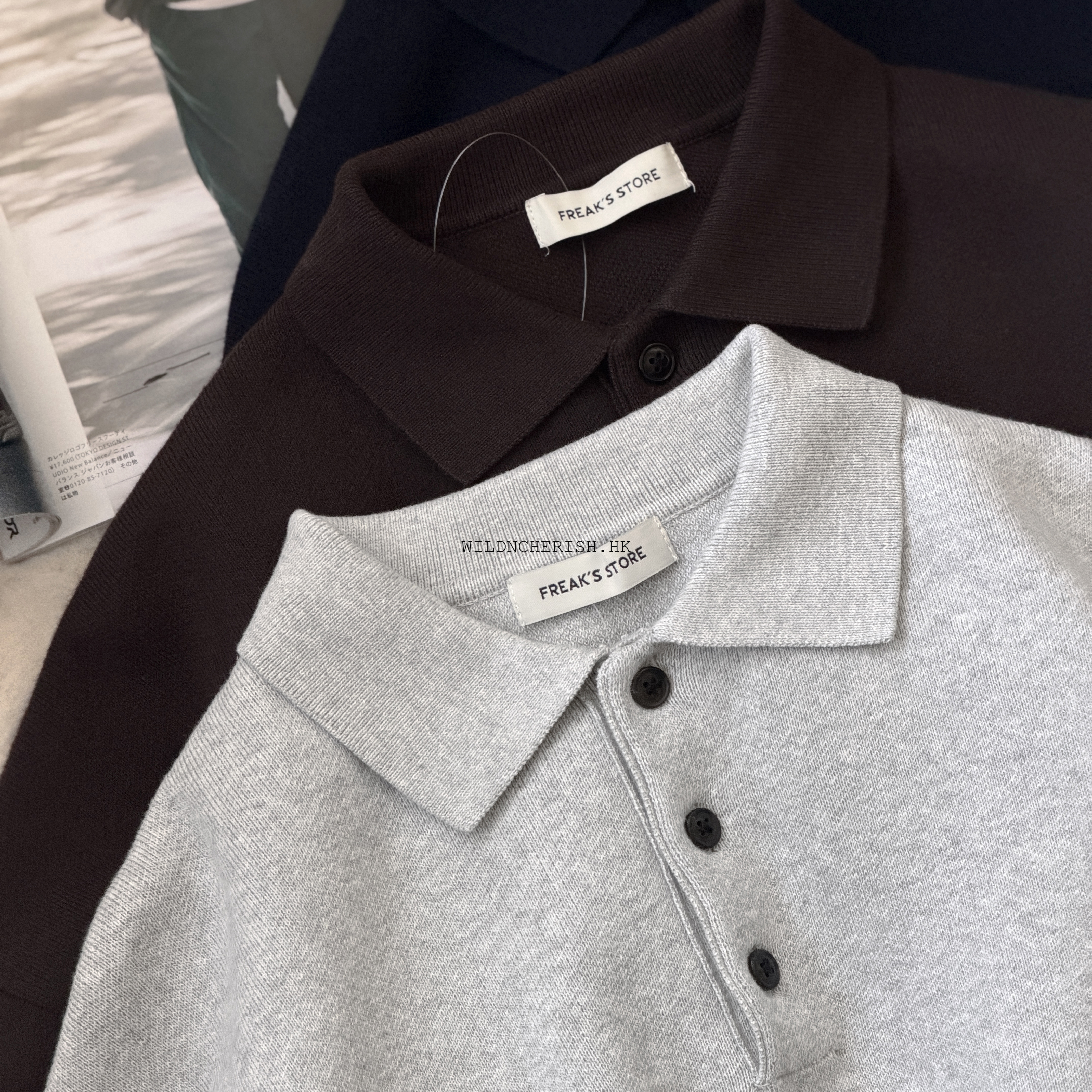 現貨 | Freak's Store Relax Fit Sweat-Like Polo Collar Knit 針織