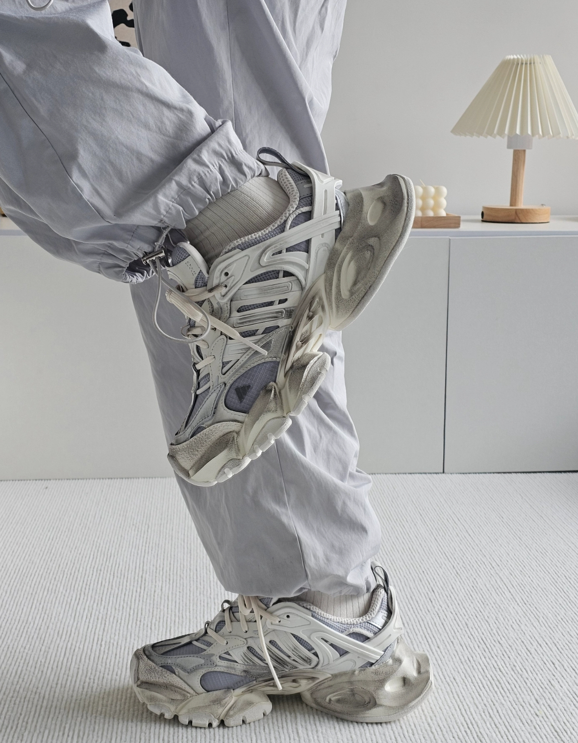 Adidas XLG Runner Deluxe 白銀色 老爹鞋 復古 做舊 厚底 增高 JS1588/預購