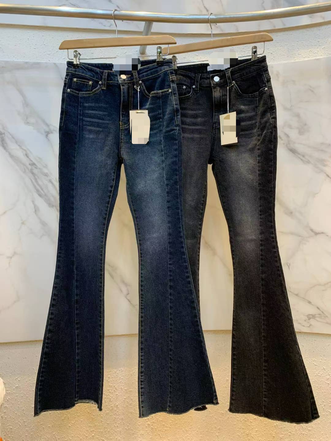 彎刀牛仔喇叭長褲