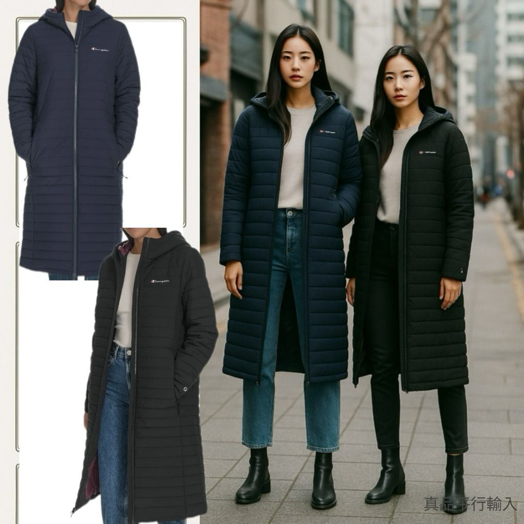 【預購】Champion H120152 女裝保暖長版風褸
