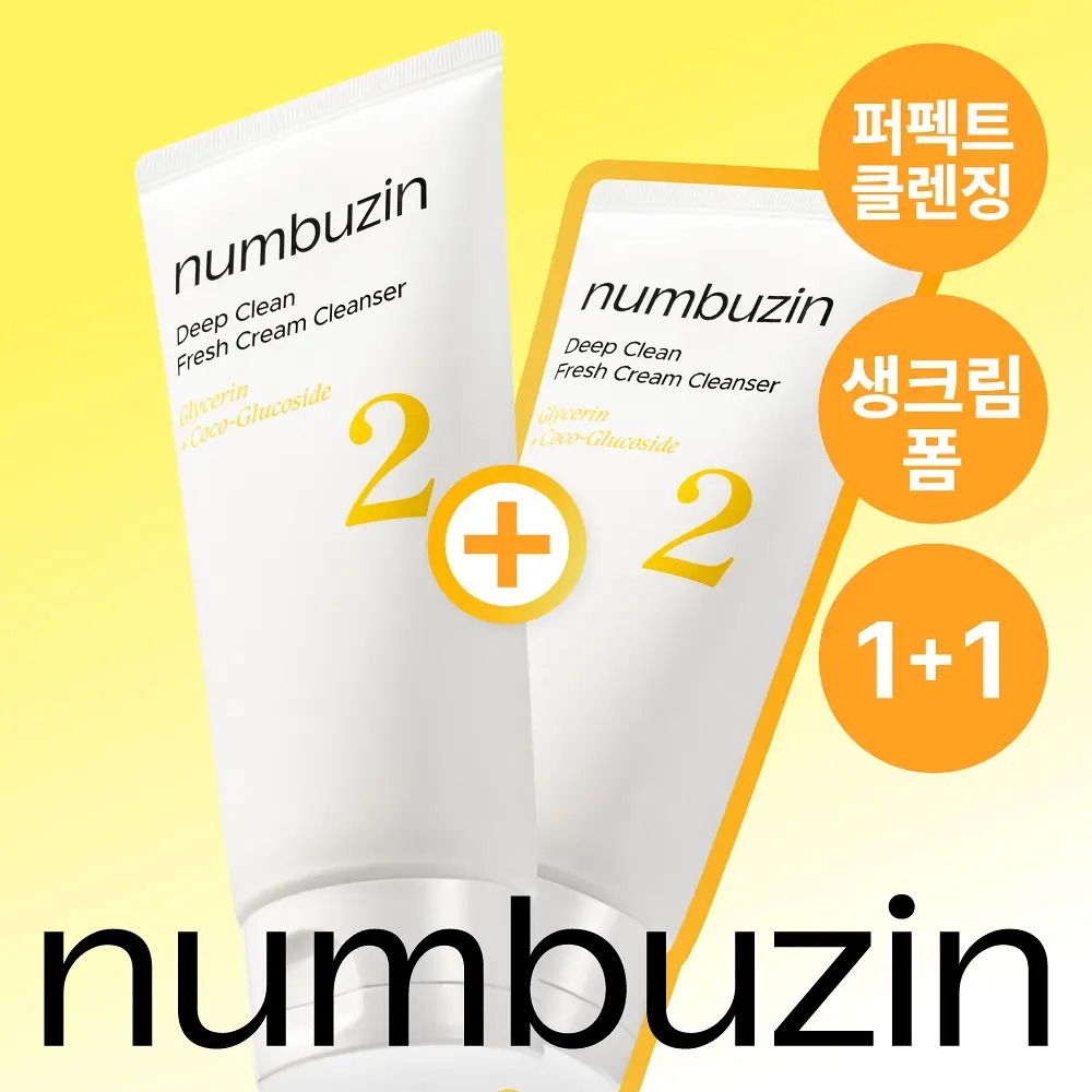 [ numbuzin ] Deep Clean Fresh Cream Cleanser Duo Set