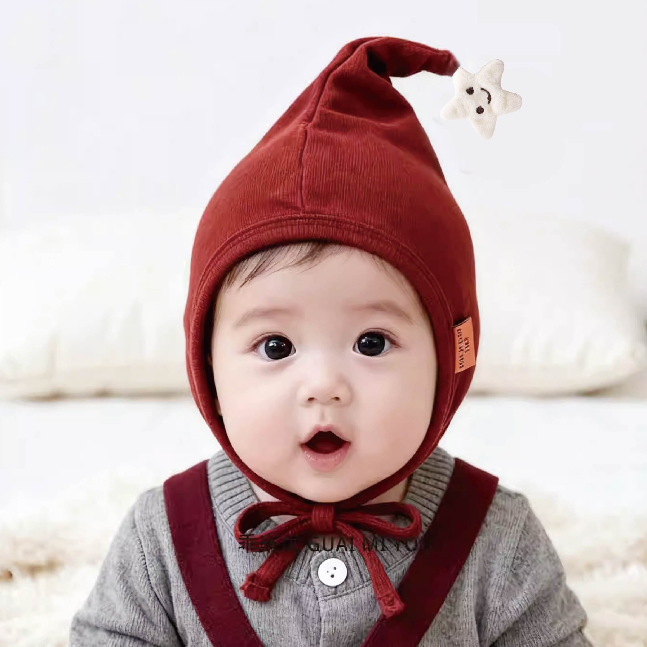 【JA1566】星星精靈護耳寶寶帽