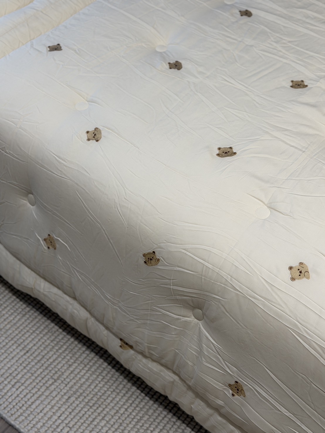 預購｜韓國｜超保暖刺繡小熊棉被 (可機洗)