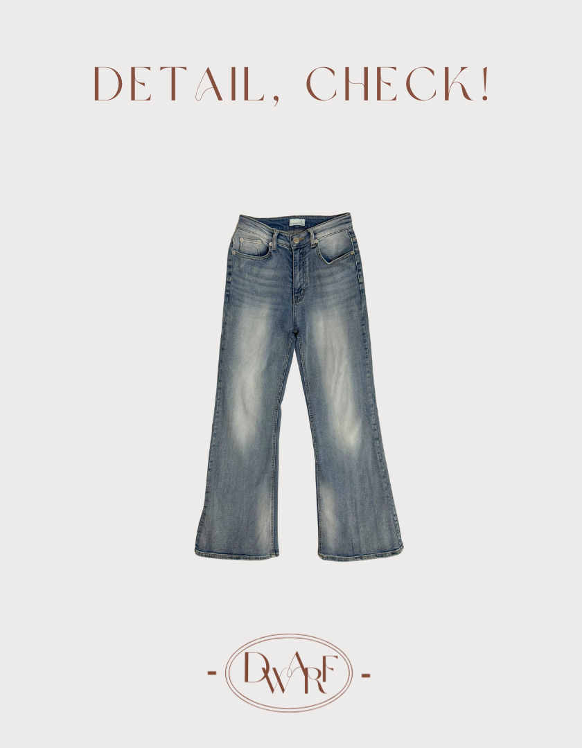 《KR》 Premium✨質感拼色牛仔長褲