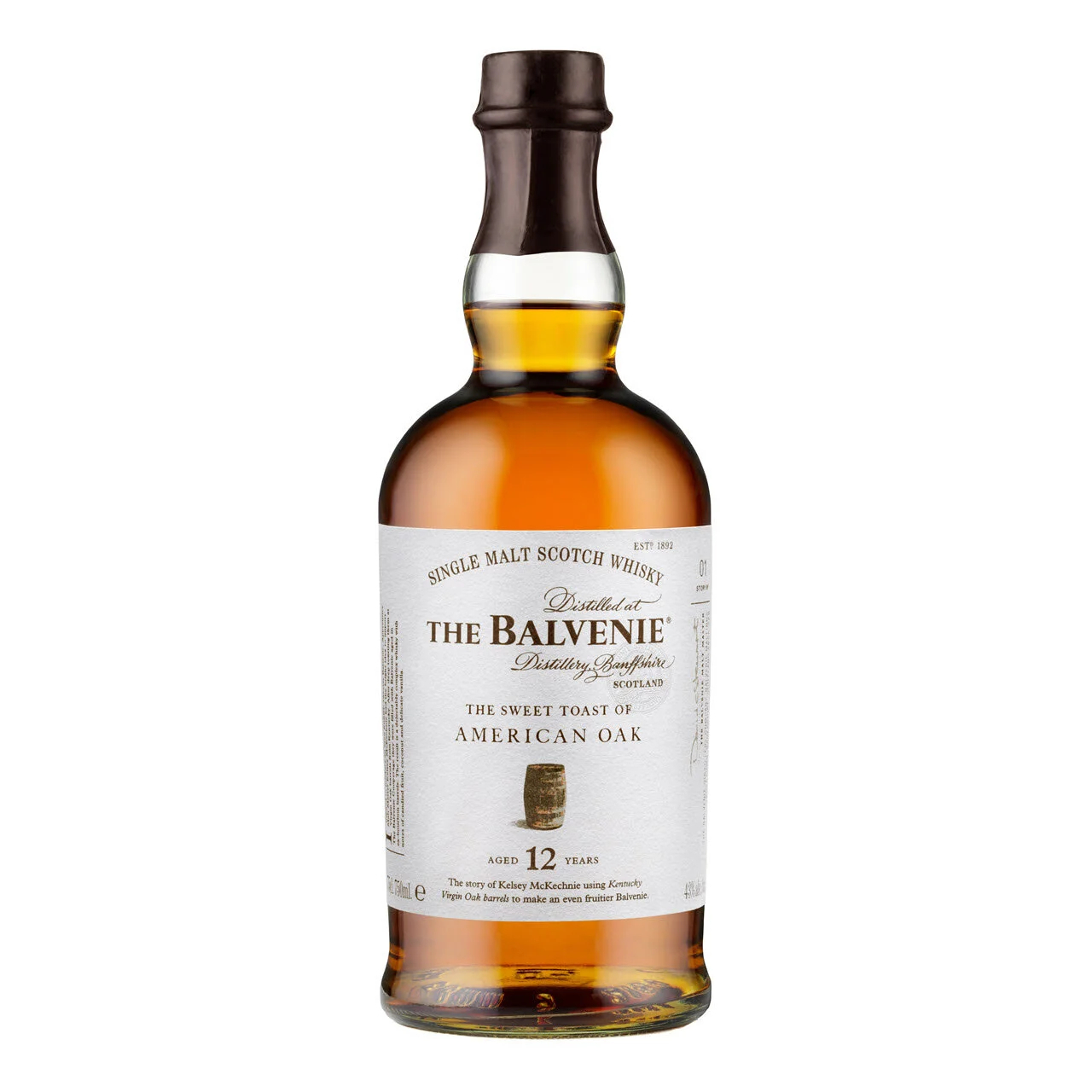 The Balvenie 12 Year Old The Sweet Toast  of American Oak Single Malt Whisky 700ml