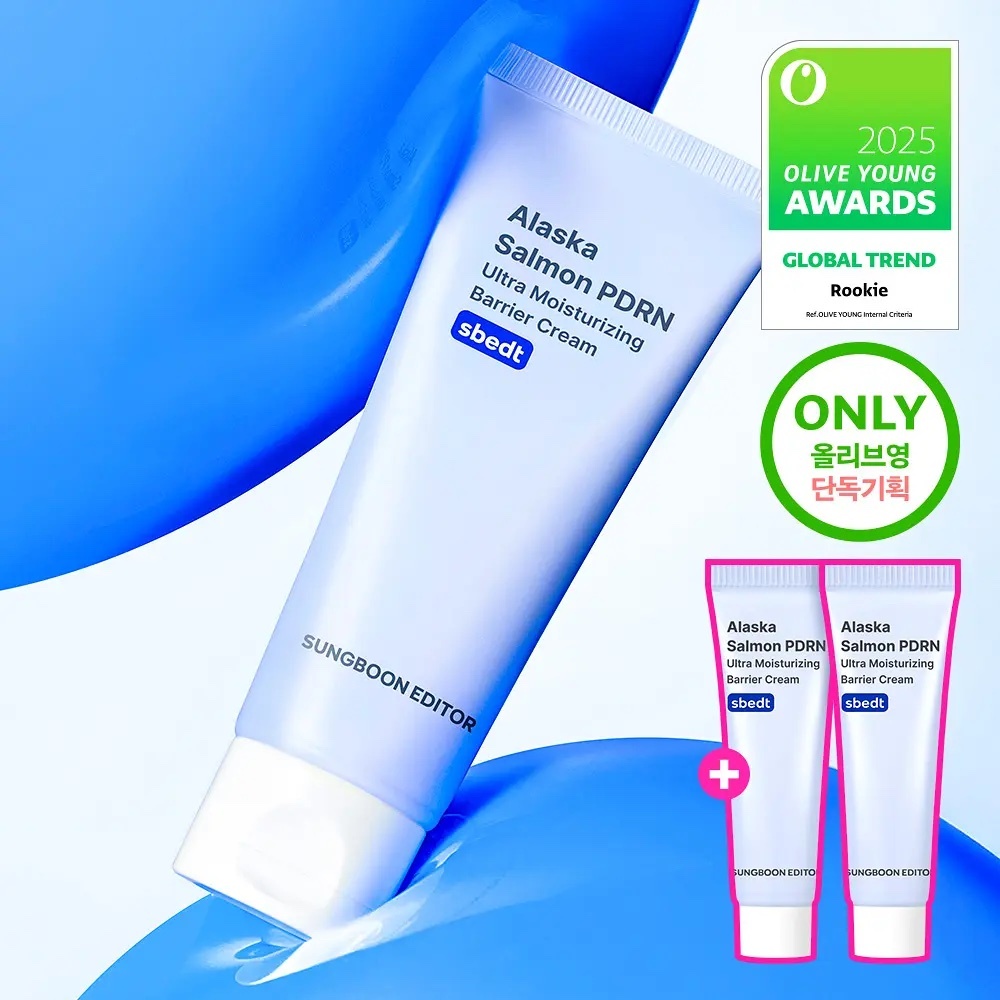 《Olive young連線》SUNGBOON EDITOR Alaska PDRN Ultra Moisturizing Barrier Cream 50ml(+10ml*2ea)
