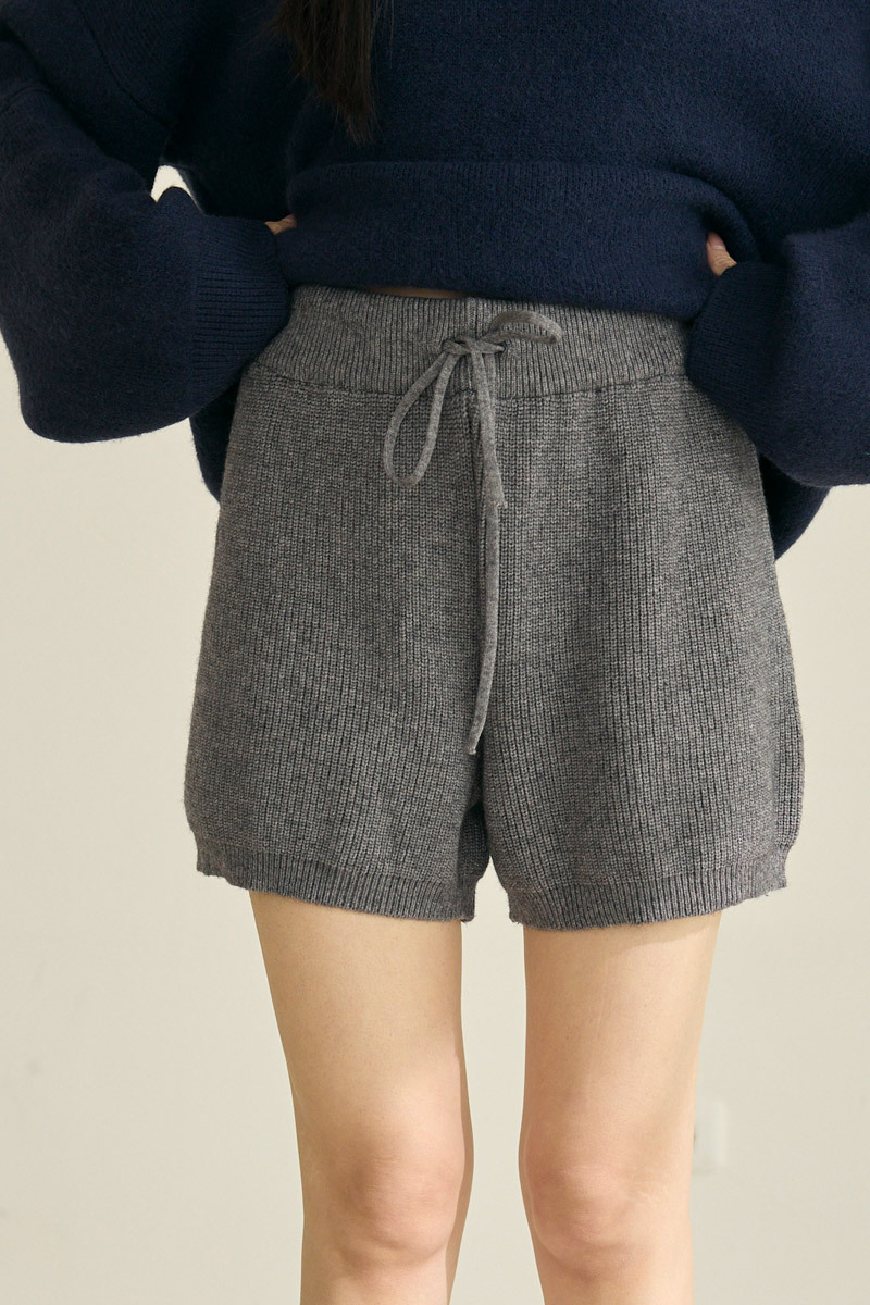 抽繩針織短褲