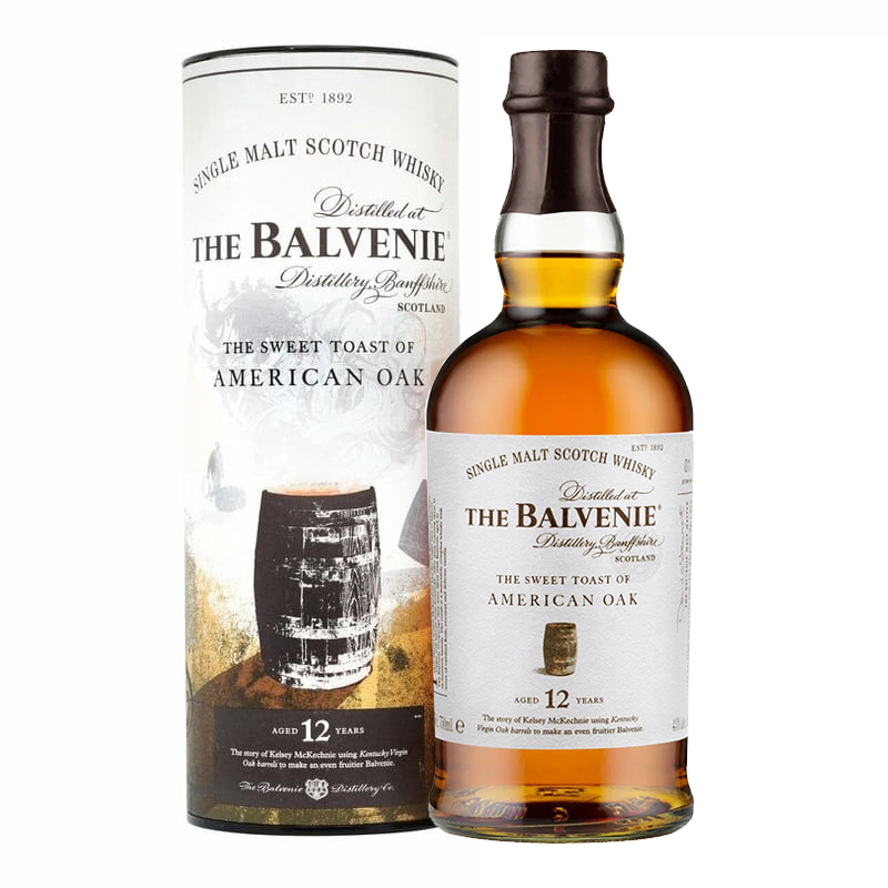 The Balvenie 12 Year Old The Sweet Toast  of American Oak Single Malt Whisky 700ml