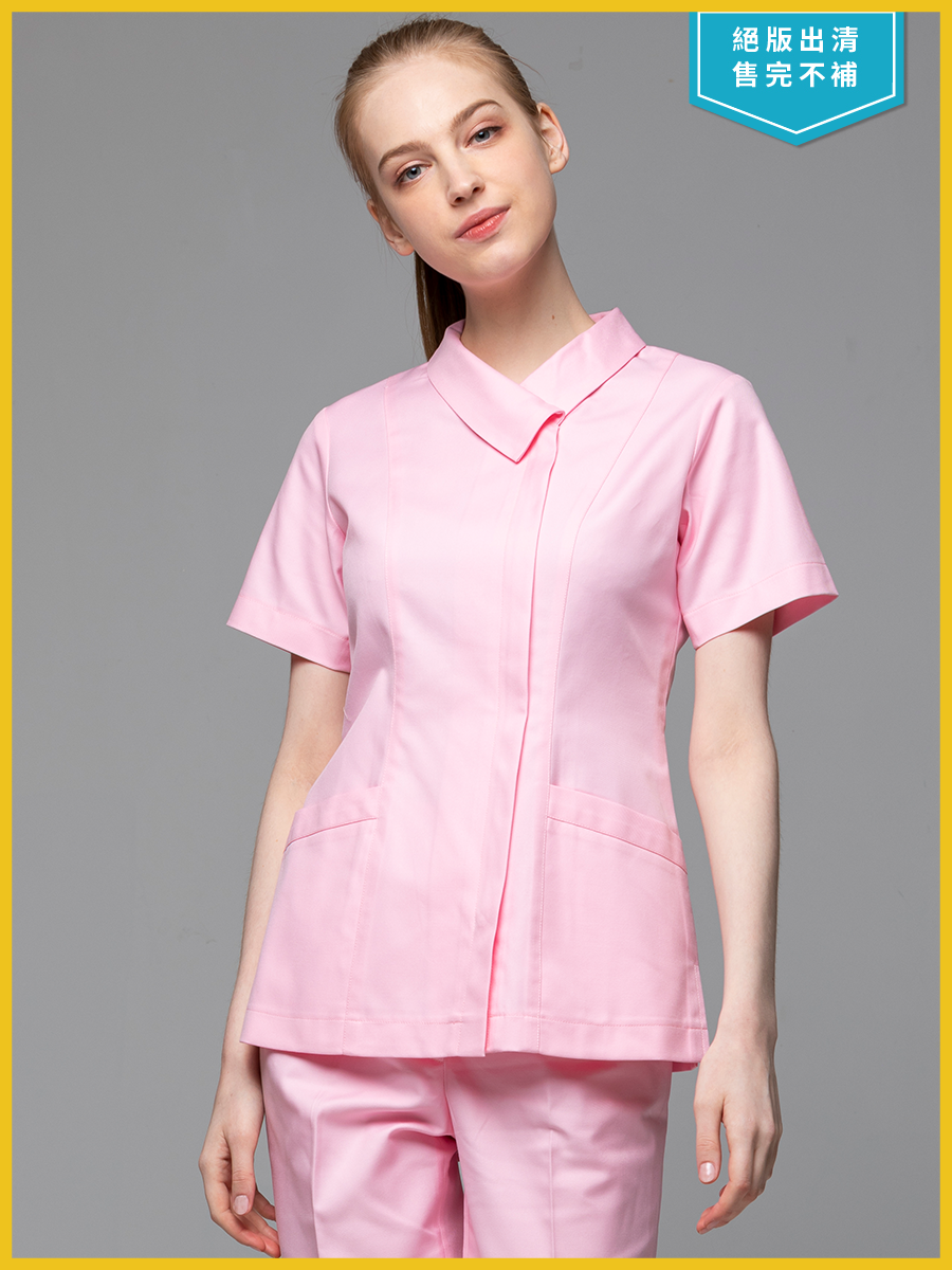 【 B211-A0 出清款】女護理褲裝-B立挺布-寶寶粉