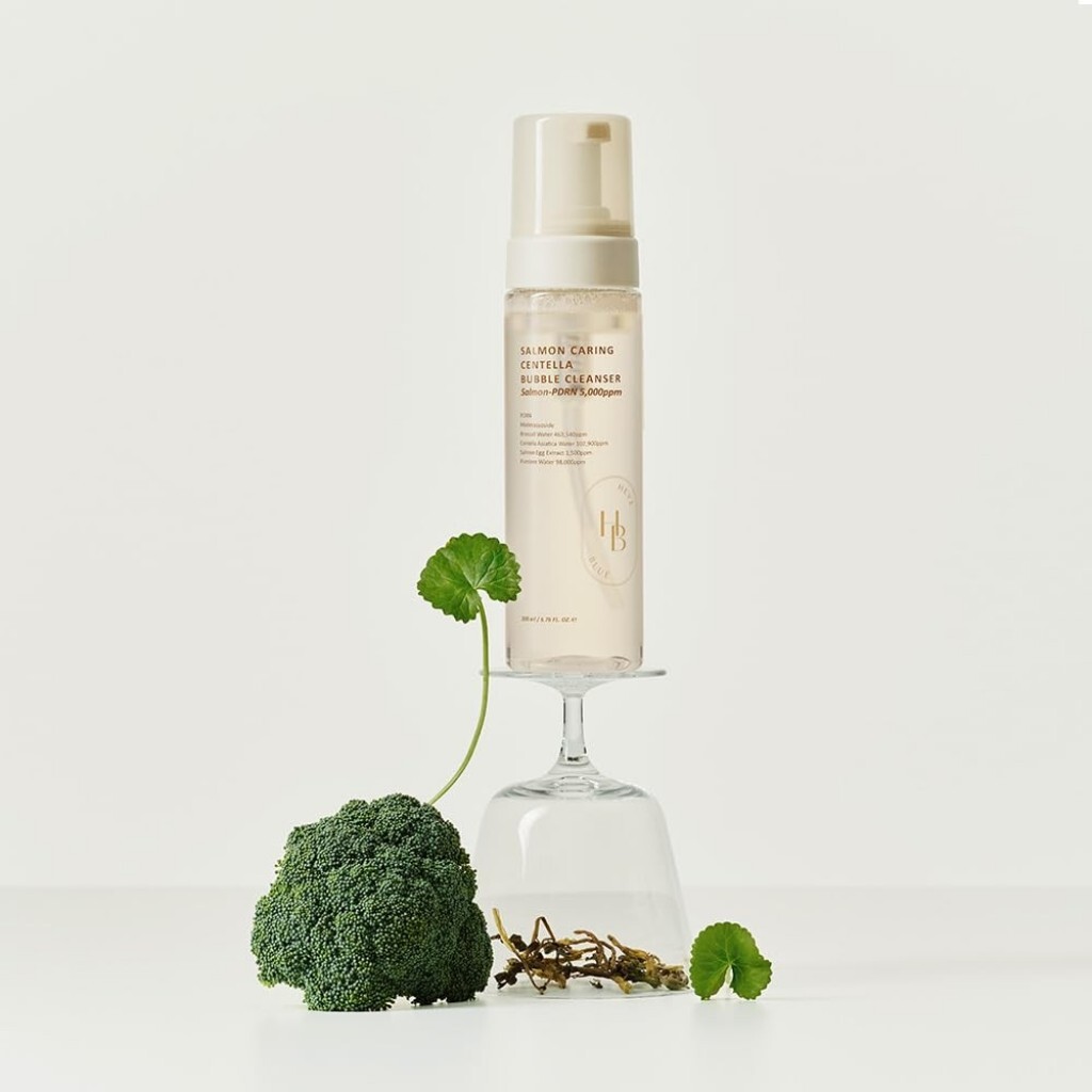 韓國🇰🇷HEVEBLUE 鮭魚積雪草泡泡洗面乳 200ml
