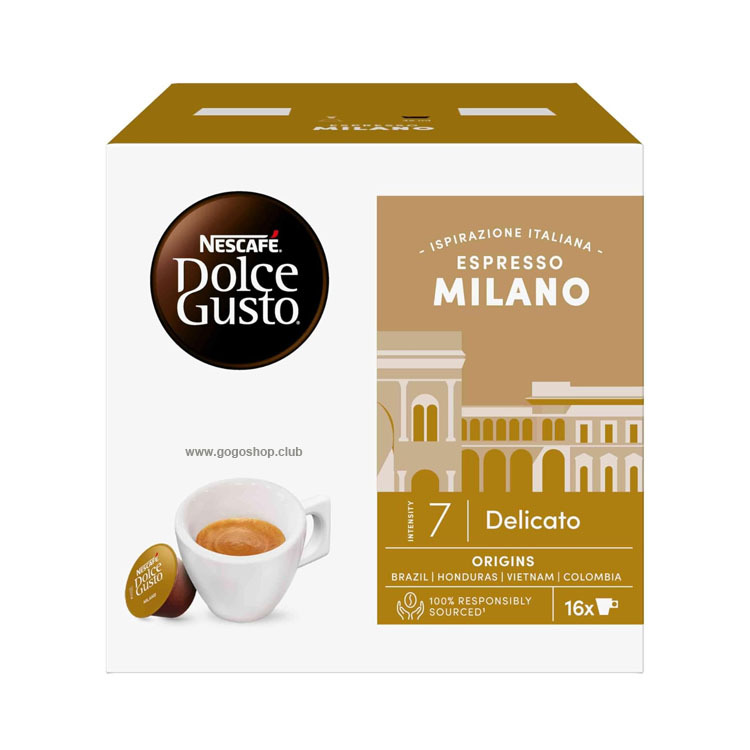 Nescafe Dolce Gusto Milano Delicato 意式咖啡膠囊 (16 杯裝) 輕度烘焙