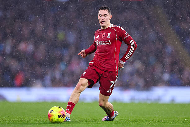 2025 Liverpool Authentic LS Home Shirt with EPL Nameset