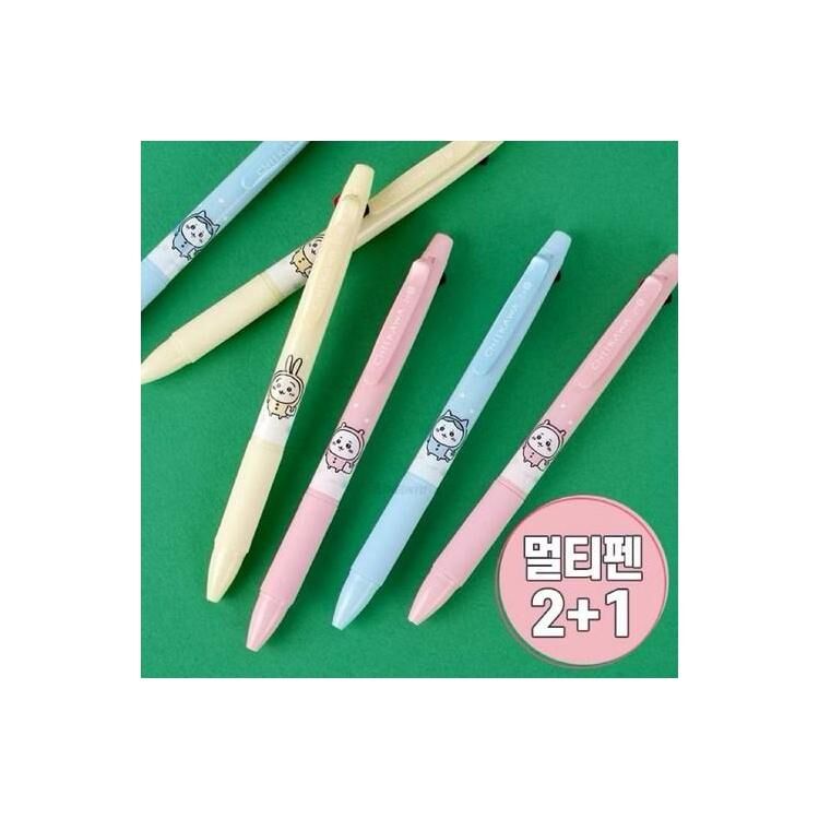 吉伊卡哇 Chiikawa 三合一：2色原子筆+自動筆 1支