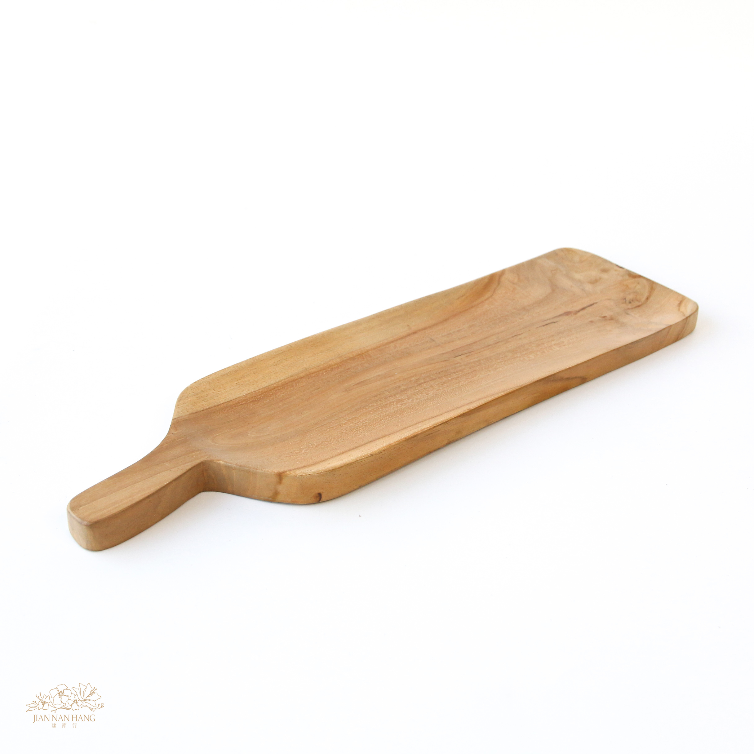 裝飾 柚木雙色長托盤