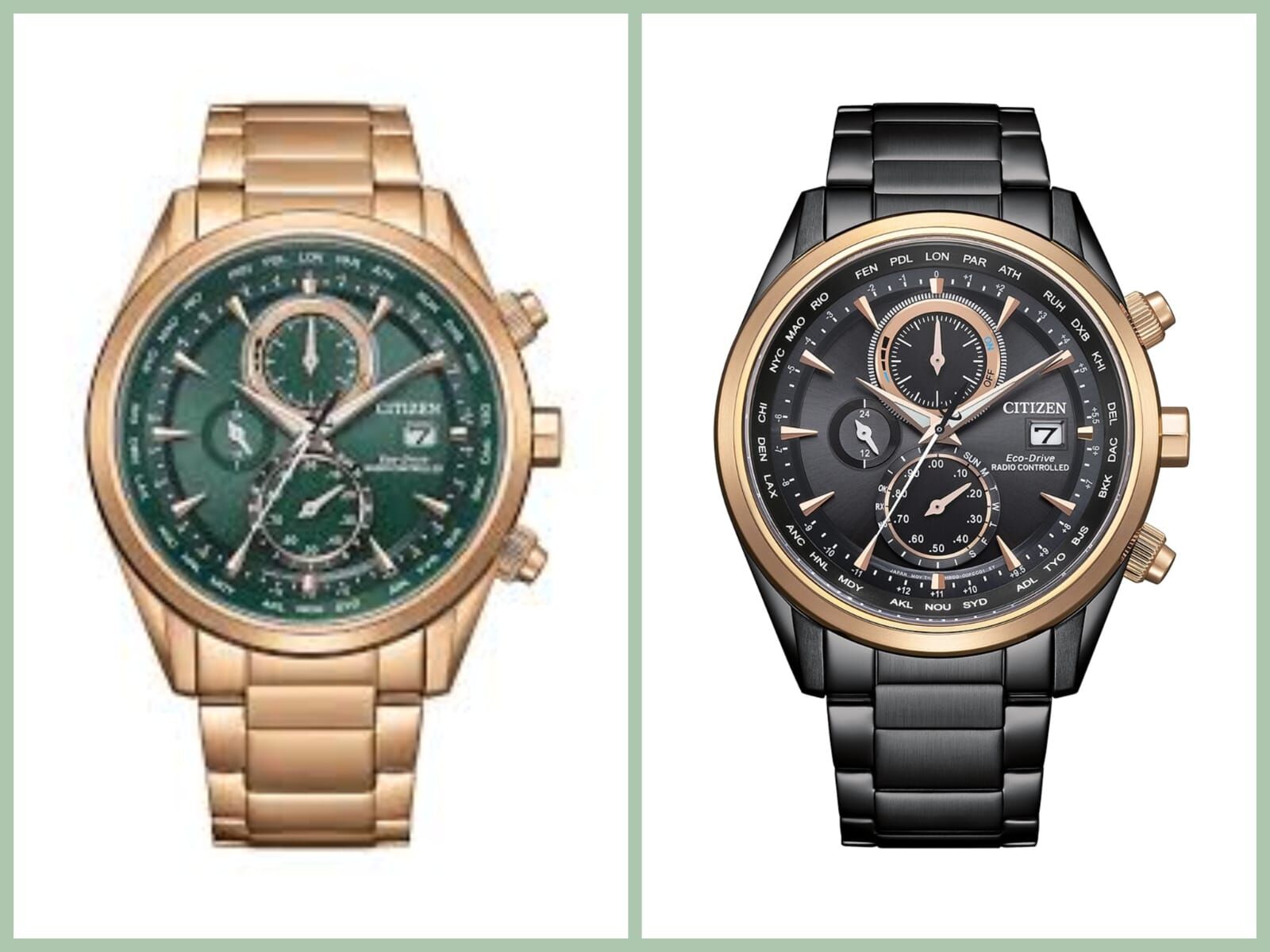 行貨 星辰 CITIZEN Eco-Drive Radio-Controlled World Time Watch AT8263-87X 光動能 環球電波時計 萬年曆不銹鋼手錶