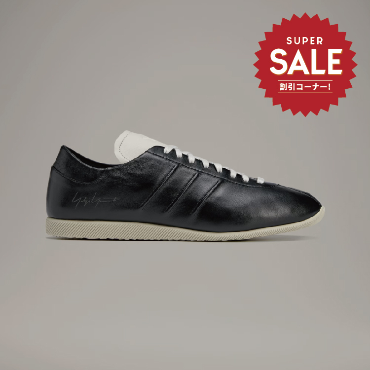 【 Y-3 JAPAN 頂級鞋款 - 皮革黑 x 白 】