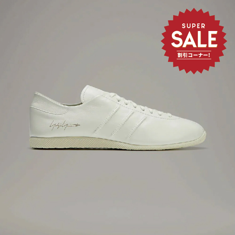 【 Y-3 JAPAN 頂級鞋款 - 皮革 米白】