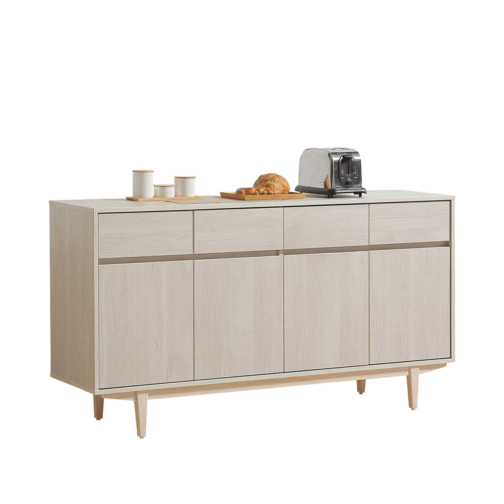 貝莎5尺木面收納餐櫃/碗盤櫃/置物矮櫃/電器櫃/玄關櫃(下座)