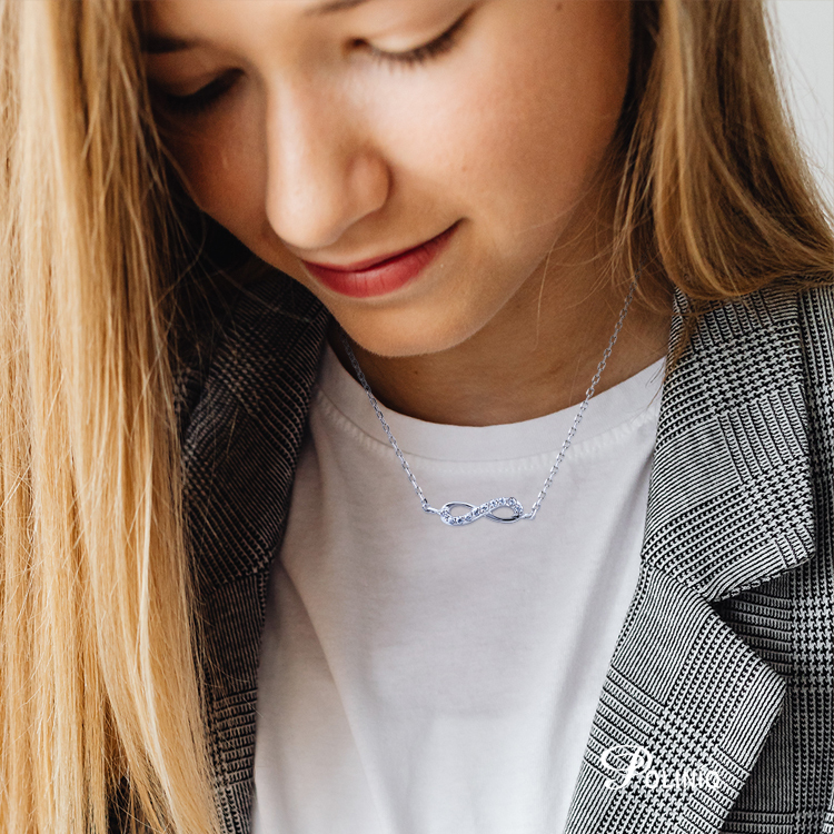 925純銀「∞ 愛無限」套鍊 (16吋)-SDS0051