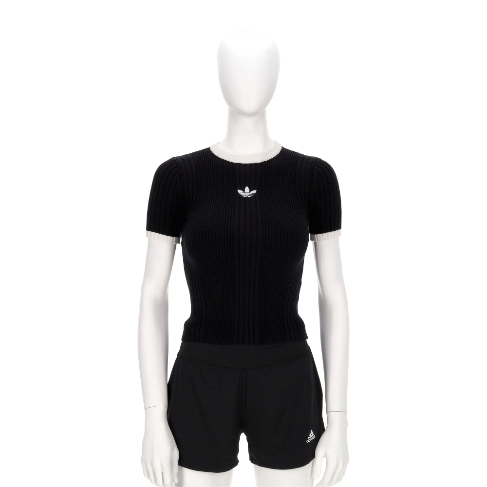 Adidas Originals 女款 黑色 修身 百搭 舒適 T恤 運動 休閒 短袖 KS6110