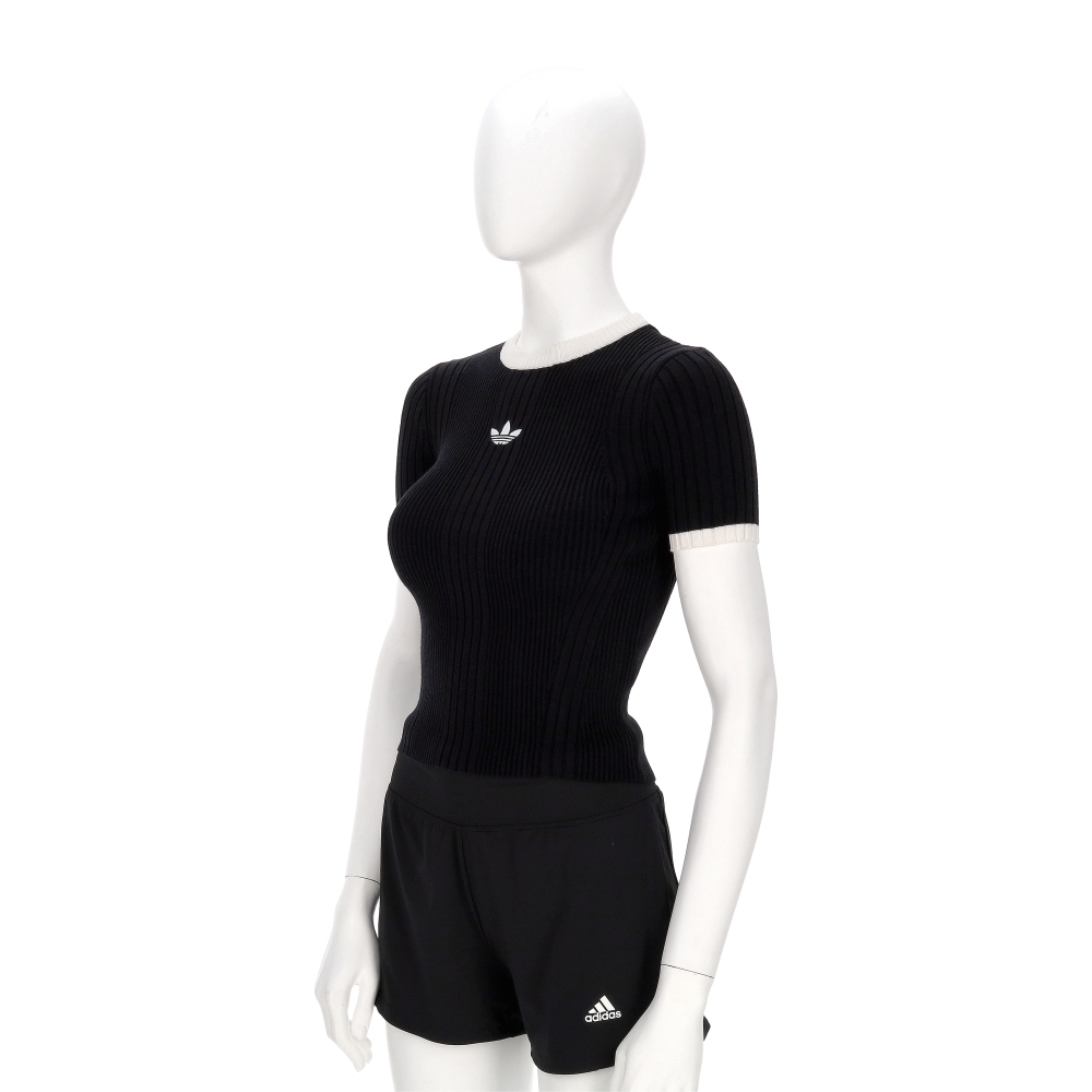 Adidas Originals 女款 黑色 修身 百搭 舒適 T恤 運動 休閒 短袖 KS6110