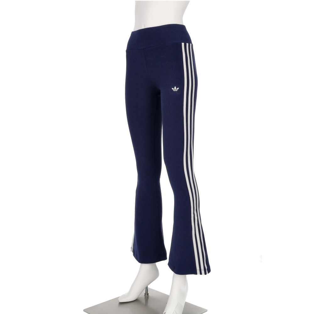 Adidas W Knit Pant 女款 黑色 亞規 高腰 彈性 緊身 喇叭褲 運動 休閒 長褲 KC3130
