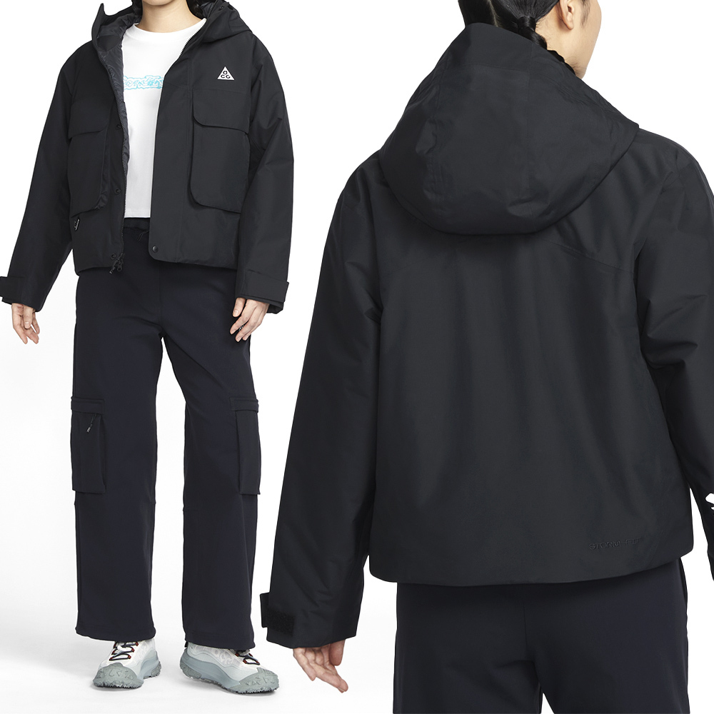 Nike Acg Sf Prmlft Skl Pk Jkt 女款 黑色 防風 防潑水 連帽 外套 FV7328-010