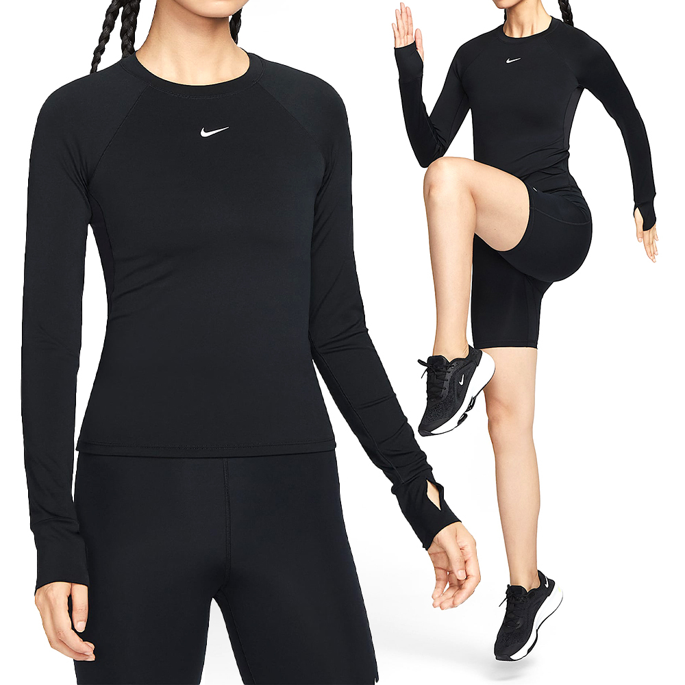 Nike Pro Df Ls Baselayer 女款 黑色 緊身 吸濕 排汗 運動 訓練 長袖 FV7846-010