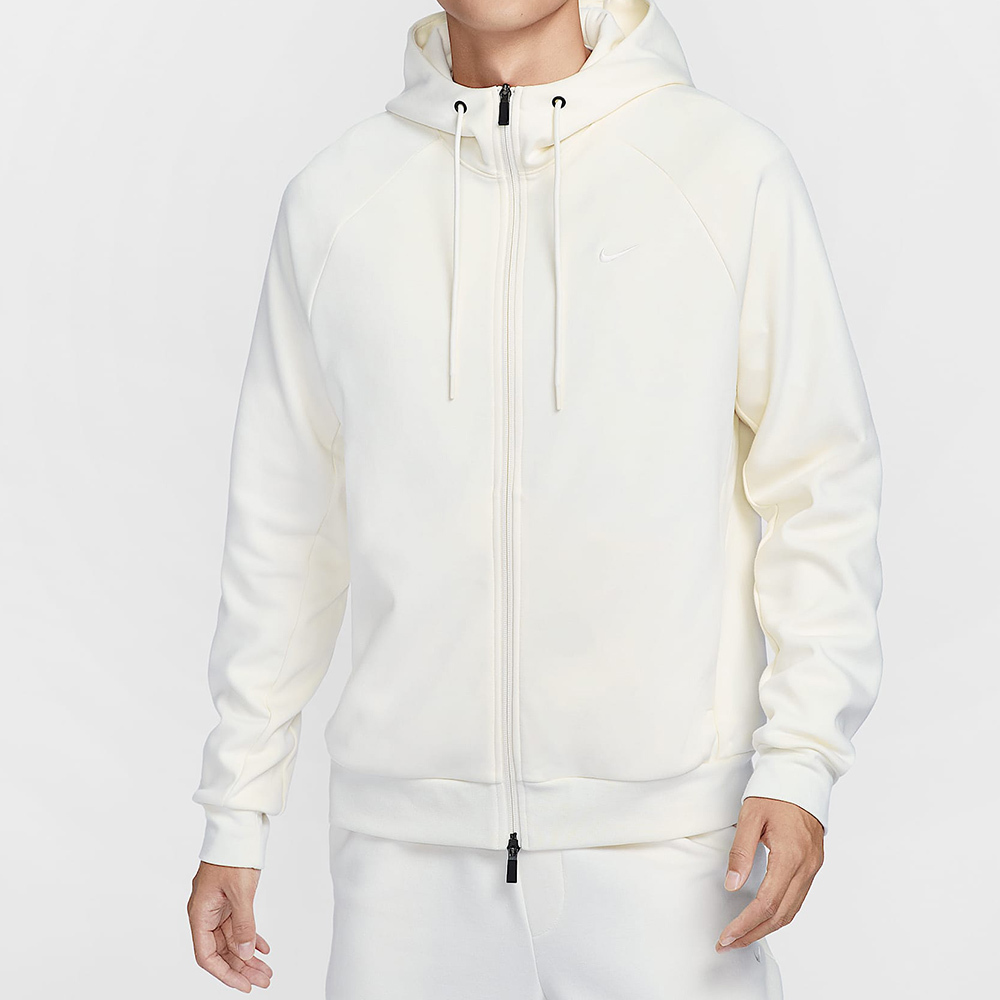 Nike Uv Primary Fz Hoodi 男款 米白色 吸濕 排汗 運動 連帽 外套 FZ0968-110