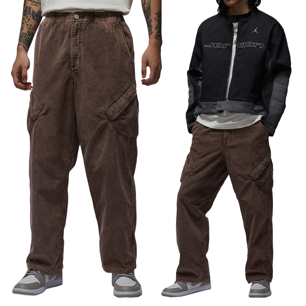 Nike J Flt Chicago Cord Pant 男款 咖啡色 燈芯絨 工裝口袋 長褲 HV0527-237