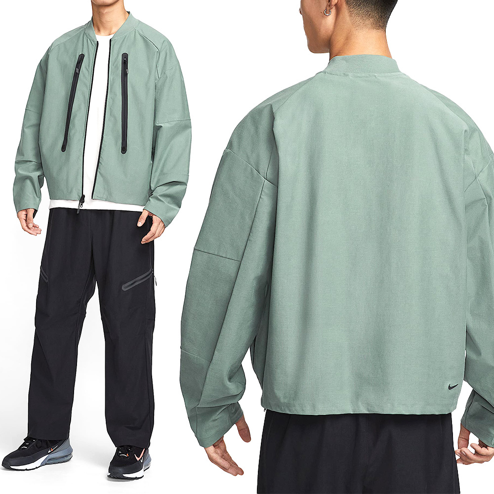 Nike Tech Shori Bomber 男款 綠色 立領 寬鬆 夾克 外套 HV0952-364
