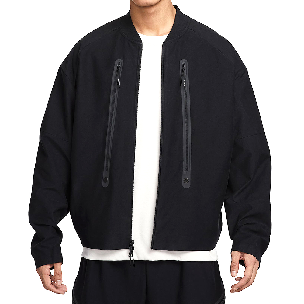 Nike Tech Shori Bomber 男款 黑色 立領 寬鬆 夾克 外套 HV0952-010