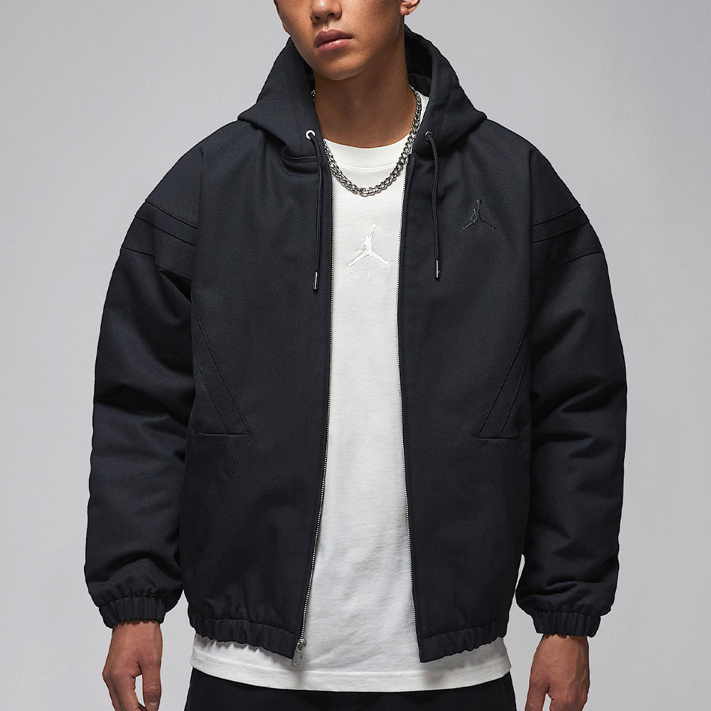 Nike J Flt Draft Jkt 男款 黑色 寬鬆 連帽 夾克 外套 HV1849-010