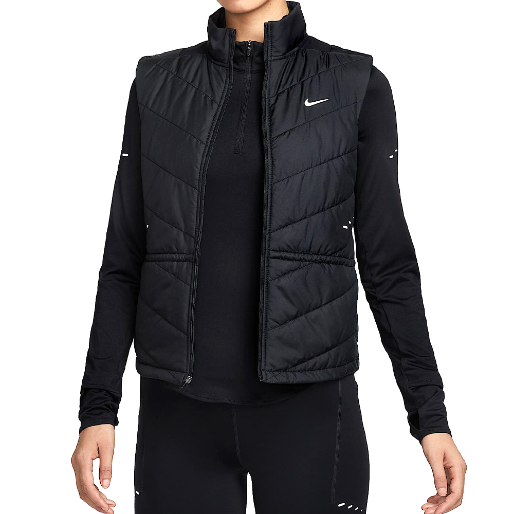 Nike Swift Tf Fill Vest 女款 黑色 立領 保暖 哨子 慢跑 背心 HV2656-010