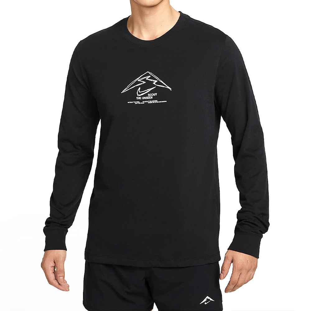 Nike Tee Ls Trail Enrgy 男款 黑色 吸濕 排汗 運動 訓練 長袖 HV4197-010