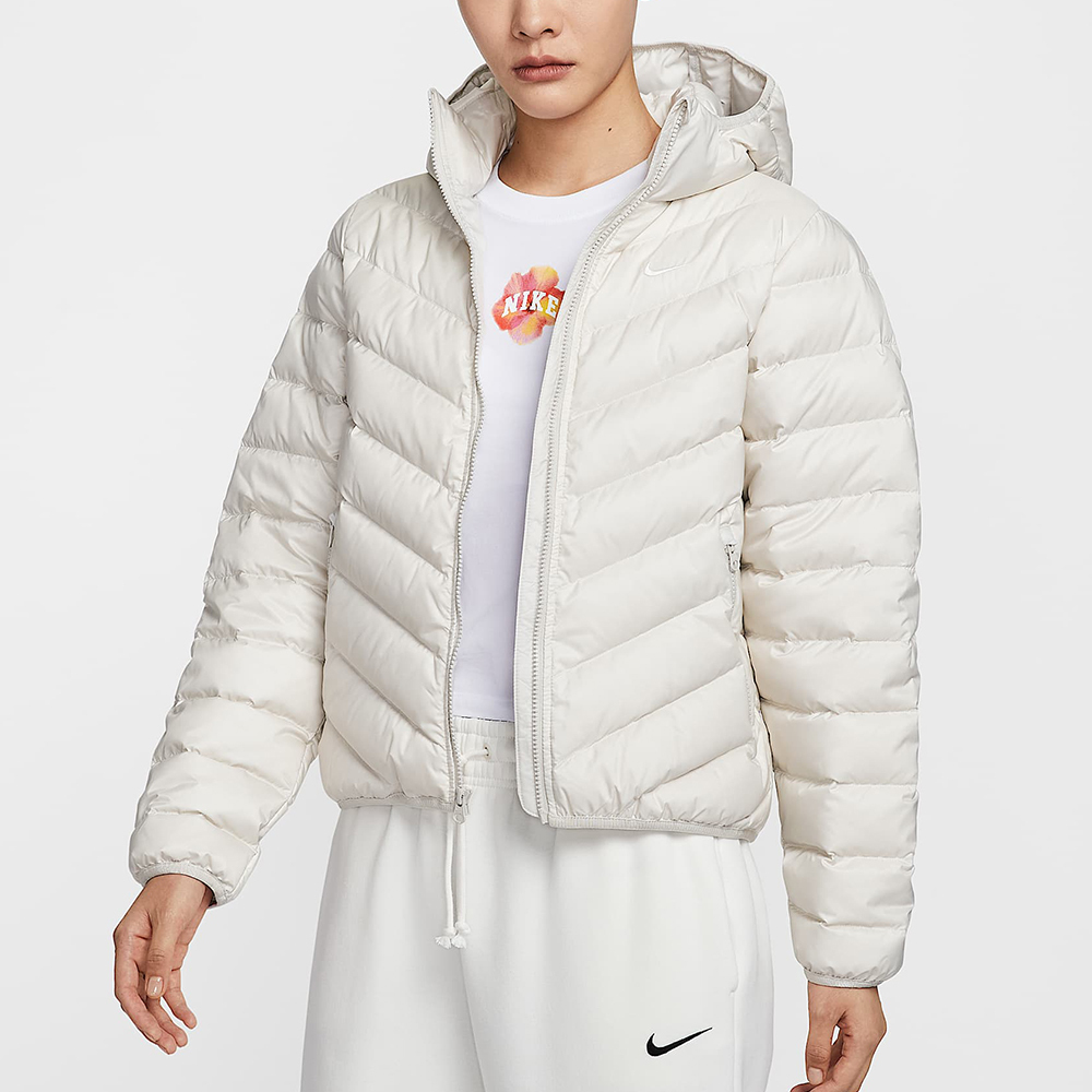 Nike Dwnfl Nk Ed Wndpfr 女款 白色 防潑水 寬鬆 羽絨 保暖 連帽 外套 HV5106-072